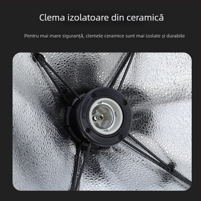 Kit de Iluminat pentru Fotografie pentru Streaming Live cu Softbox, Suport E27, 110–220V, Sursă de Alimentare Independentă, Reglare a Luminozității