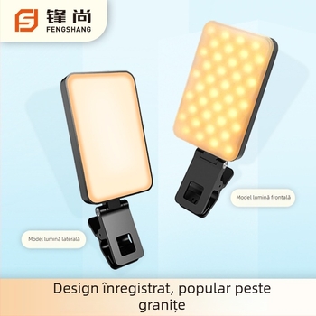 Lumină LED de umplere F-613 — portabilă, 4W, 5V/1A, pentru streaming live, video și fotografie