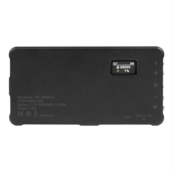 Lumină LED RGB pentru fotografiere cu telefonul – 3 moduri de iluminare, lampă portabilă de buzunar, model KY-BK0926, 10-50W