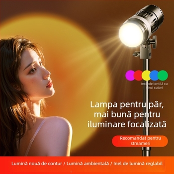 Lumină digitală pentru fotografie Sinoni Hair lamp, 5500K, iluminare reglabilă, intensitate reglabilă
