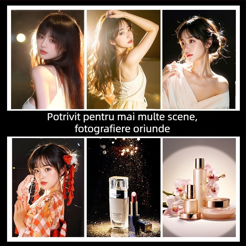 Lumină digitală pentru fotografie Sinoni Hair lamp, 5500K, iluminare reglabilă, intensitate reglabilă
