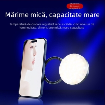 Lumină LED pentru telefonul mobil – Model Ysh126, lanternă portabilă pentru fotografie și streaming, cu trei temperaturi de culoare, 5V, sub 10W, utilizare manuală