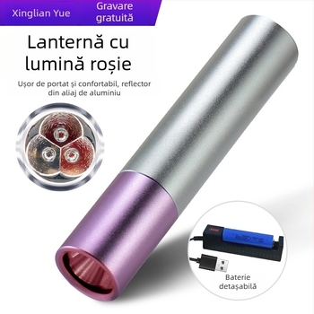 Lanternă LED portabilă cu IR 630/660/850 nm, 3xLED 1,5W, baterie 1800mAh, încărcător inclus, protecție la supraîncărcare