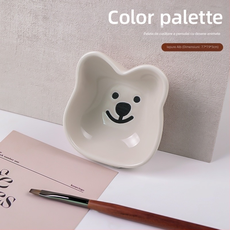 Paletă pentru artă a unghiilor cu suport pentru pensule (Brand: Tide (beauty); Categorie: paletă pentru artă a unghiilor; Import: Nu; Tip marcă: autohtonă)