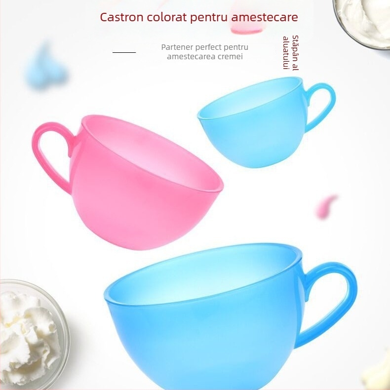 Journalists Set de bucătărie pentru decorarea cremei cu boluri pentru colorare și ustensile de amestecare — imprimare logo, personalizare, etichetă privată licențiată, stil modern minimalist