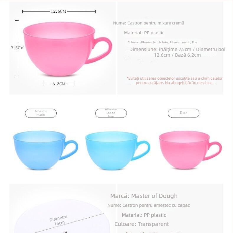 Journalists Set de bucătărie pentru decorarea cremei cu boluri pentru colorare și ustensile de amestecare — imprimare logo, personalizare, etichetă privată licențiată, stil modern minimalist