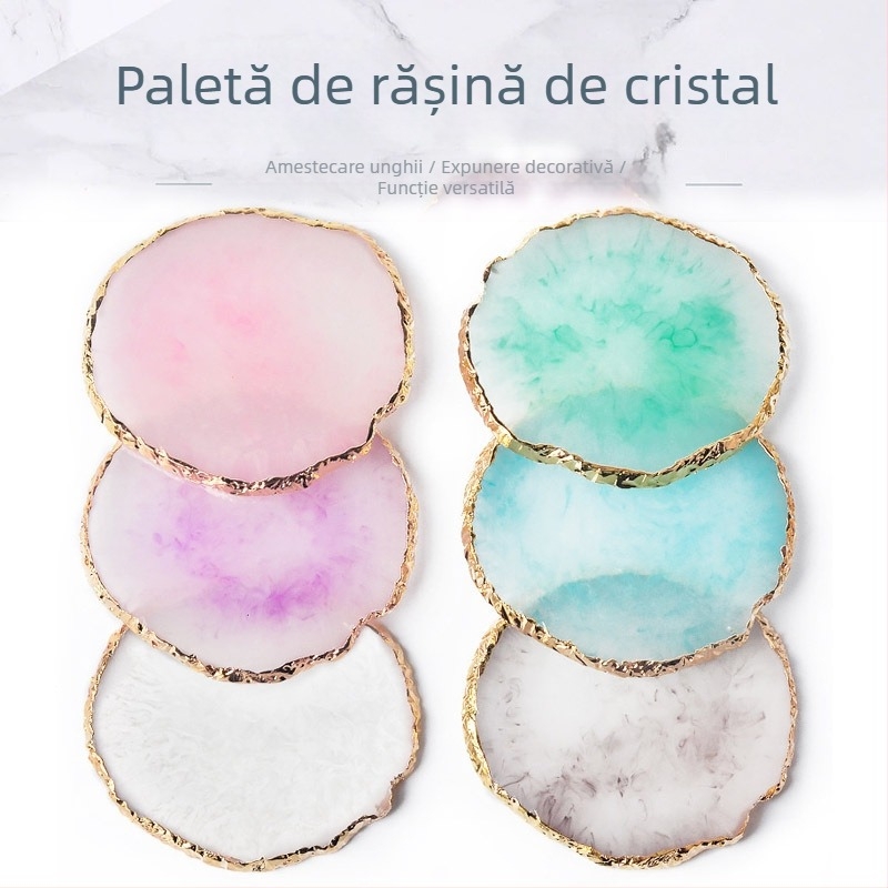 Paletă de artă pentru unghii din rășină, cu panou de afișare – Model A833, 60 g, Queen Fingers