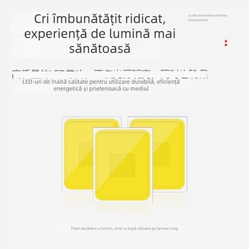 Downlight LED cu montaj încastrat, 12W, 220V, 3000K/4000K/6000K