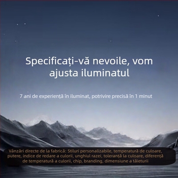 Spot COB încastrat pentru tavanul sufrageriei, carcasă din aluminiu, 220V, CRI ≥95, întrerupător cu buton