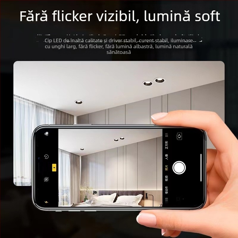 Downlight LED cu temperatură de culoare reglabilă, CRI ≥ 90, 111–240V