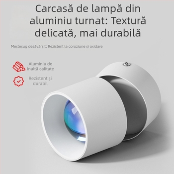 LED iluminat perete tip wall wash, carcasa din aluminiu, 220V, CRI ≥95, stil: Light Luxury