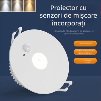 LED downlight cu senzor de mișcare infraroșu, încastrat în tavan, 85–265 V, 630–810 lm, 3000K/4000K/6000K