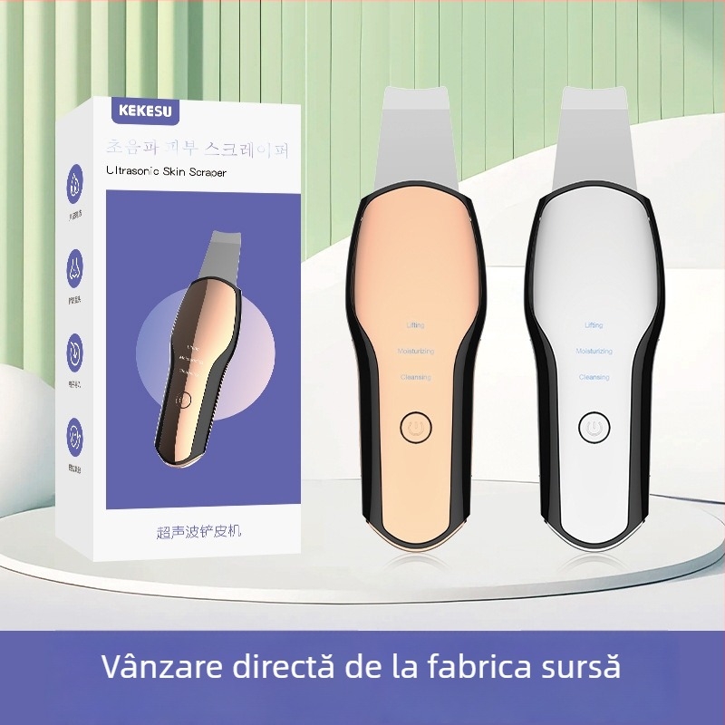 KEKESU Instrument ultrasonic de curățare facială – IPX1 Rezistent la apă, Utilizare casnică, Fără baterie încorporată.