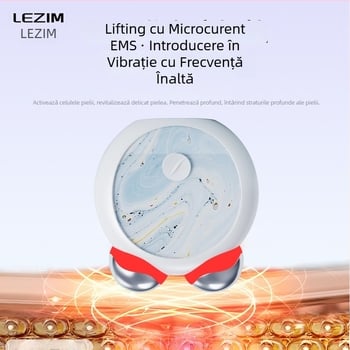 Masaj facial cu curent EMS micro, roller dublu pentru ridicare și fermitate, dispozitiv portabil de rejuvenare a pielii, baterie încorporată 300–500 mAh, IPX3