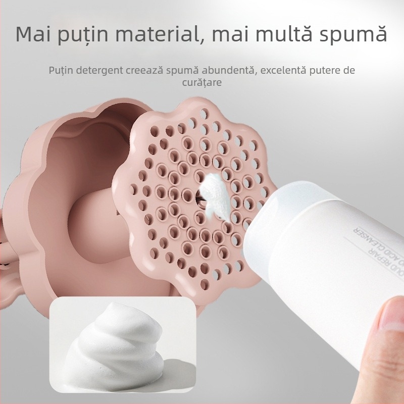 Sticlă de spumare 3-în-1 pentru față și șampon – plastic, brand Cui Da, cadou, fără logo