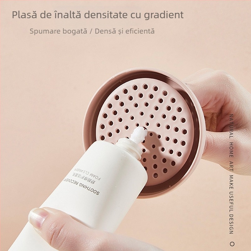 Mo Yao Life Generator de spumă pentru curățarea feței, spălarea feței și șampon — PS+PP, 8×8×11.5 cm, cu capac, imprimare logo, etichetă privată licențiată