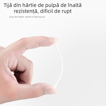 Tamponi de bebeluși din bumbac cu cap de linguriță dublu pentru curățarea urechilor și a nasului — 100% bumbac, strat unic, ambalaj 120 buc