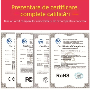 Purificator de aer montat pe perete cu generator de ioni negativi, eliminare mirosuri, PM2.5, dezinfectare și sterilizare, afișaj tactil inteligent