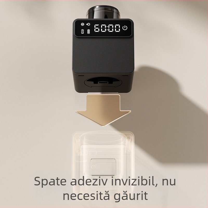 RA-616 Suport de sterilizare pentru periuțe cu dezinfectare UV, alimentare USB, control tactil, montaj cu autocolant fără găuri