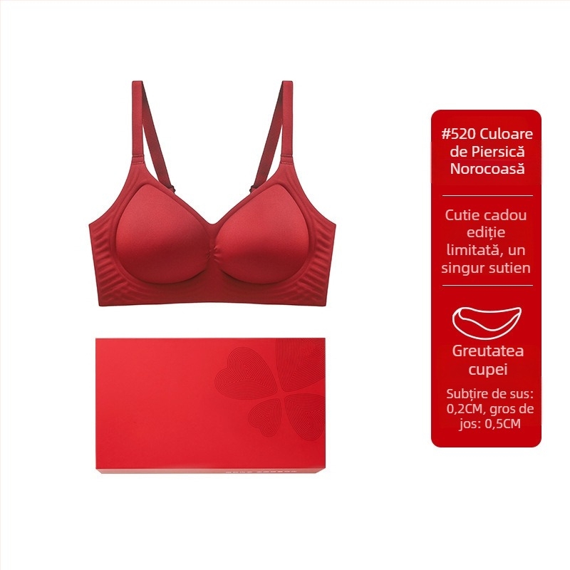 Set sutiene – Nylon fără cusături, cupă 3/4, push-up, cupe subțiri modelate, închidere la spate cu patru rânduri de cârlige