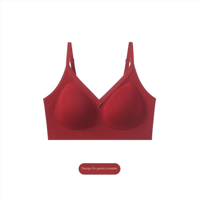 Sutien nylon - Cupă 3/4, Cupe subțiri modelate, Fără sârmă, Fără cusături la spate, Stil vestă