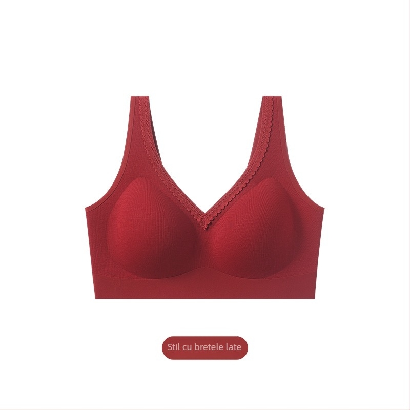 Sutien nylon - Cupă 3/4, Cupe subțiri modelate, Fără sârmă, Fără cusături la spate, Stil vestă