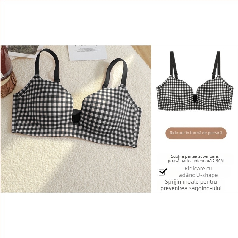 Sutien Push-Up pentru modelare, cupa 3/4, decolteu în V, închidere la spate cu patru rânduri de cârlige, material nylon cu căptușeală din spandex