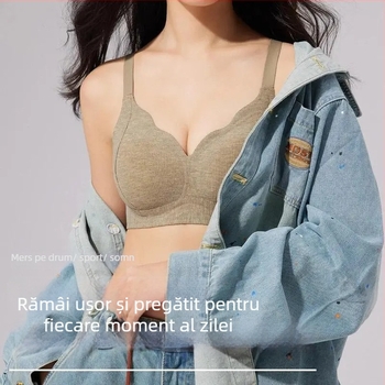 Sutien push-up pentru femei, cupă completă, închidere cu patru rânduri de cârlige la spate; material principal nylon; căptușeală nylon (90–95%); cupă bumbac.