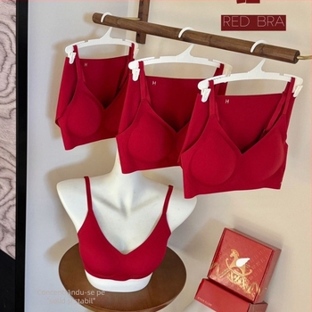 Set sutiene din nylon, fără cusături, pentru femei – push-up pentru sâni mici, expansiune în exterior, talie subțire, cupe fixe, fără fir