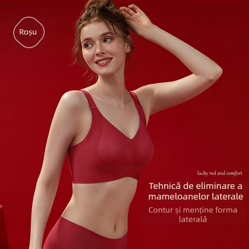 Set de sutiene cu cupă 3/4, cupă subțire modelată, închidere spate cu patru rânduri de cârlige, material din nylon