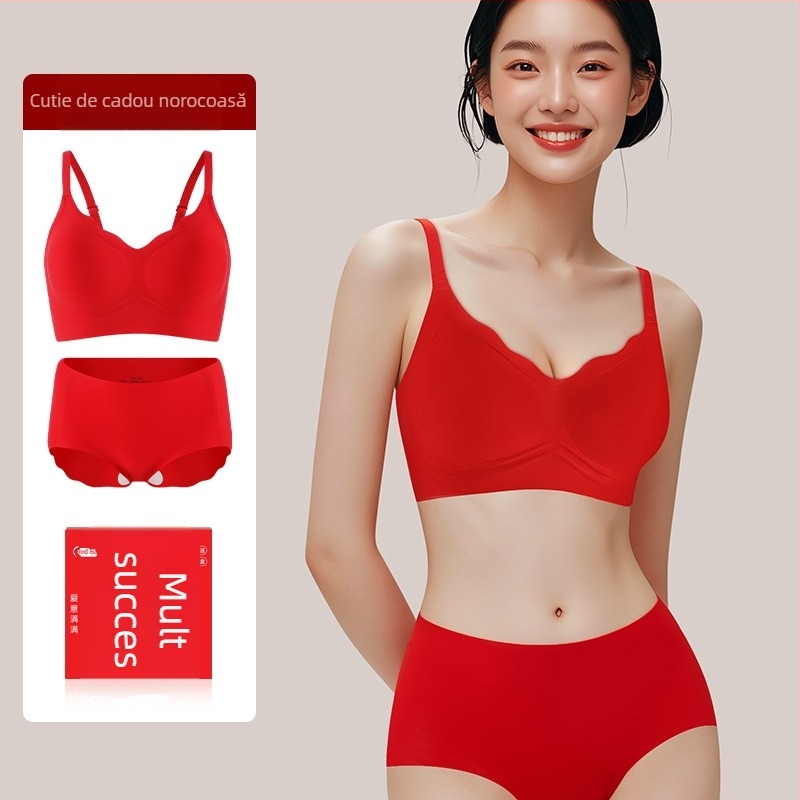 BH push-up fără cusături, cupe 3/4, bureți din bumbac, țesătură principală nylon cu elastan, căptușeală din spandex, bretele fixe duble, cutie cadou