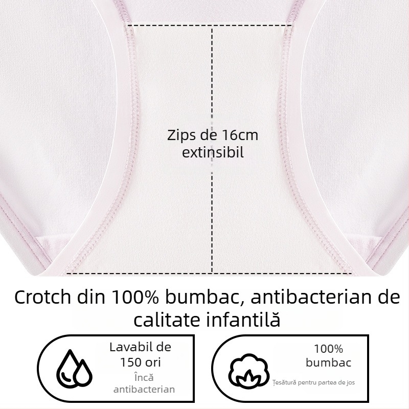 Lenjerie intimă de maternitate din bumbac, talie medie, antibacteriană, respirabilă, căptușeală între picioare 100% bumbac
