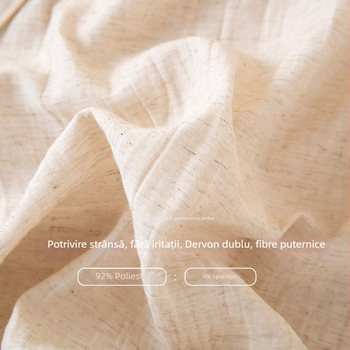 Set de pijamale femei, căptușit cu fleece, poliester 90–95%, grosime medie 181–200 g/m², guler rotund, mâneci lungi, pantaloni, stil japonez, Cottononi