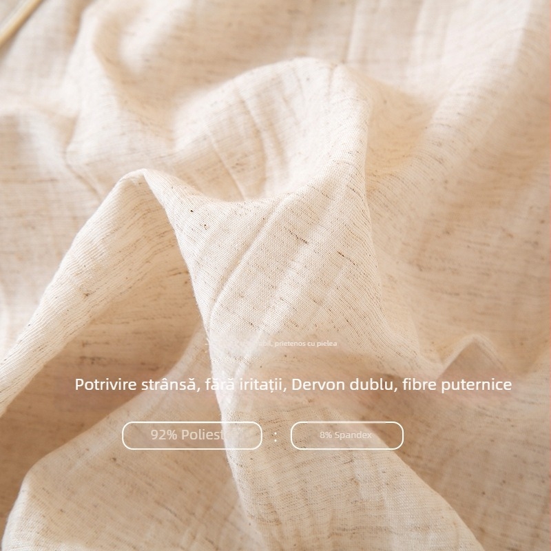 Set de pijamale femei, căptușit cu fleece, poliester 90–95%, grosime medie 181–200 g/m², guler rotund, mâneci lungi, pantaloni, stil japonez, Cottononi