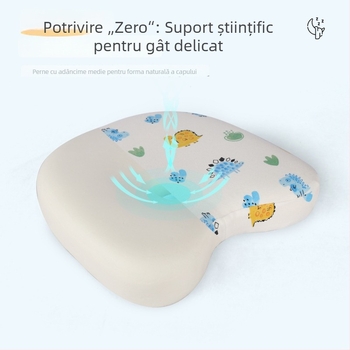 Perna de bebe din spumă cu memorie pentru modelarea capului, formă ovală, husă din bumbac 100%, potrivită pentru sugari — saien