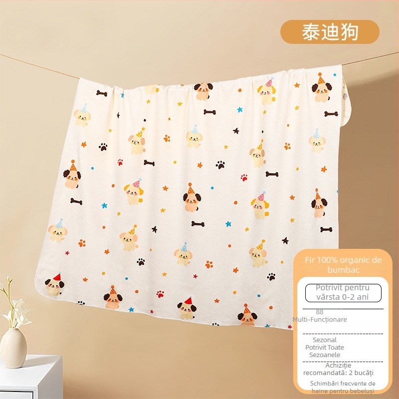 Pătură de înfășurat pentru bebeluși din bumbac 100% – pentru nou-născuți, greutate până la 0,5 kg, personalizabil, stil desen animat