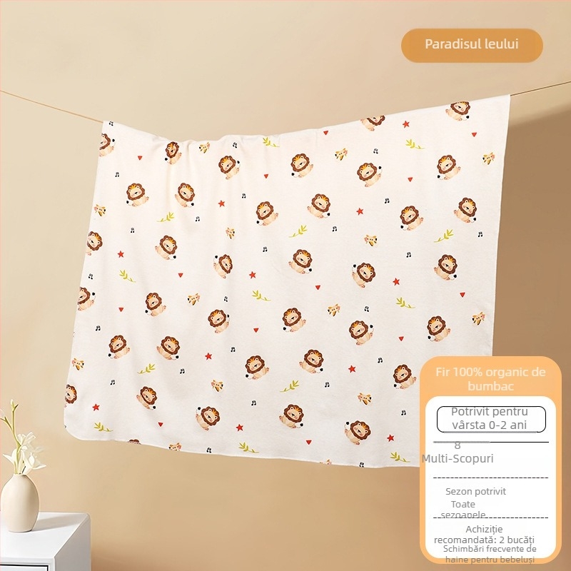 Pătură de înfășurat pentru bebeluși din bumbac 100% – pentru nou-născuți, greutate până la 0,5 kg, personalizabil, stil desen animat