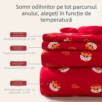 Swaddle de îmbrățișare pentru nou-născuți, patru anotimpuri, 100% bumbac, umplutură poliester, model animale/desene animate, siguranță Clasa A