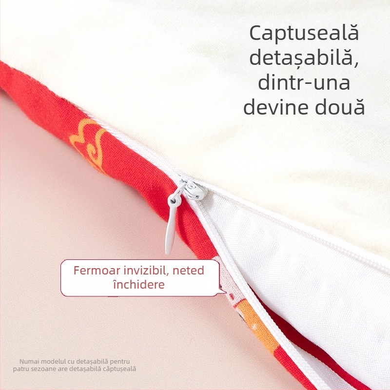 Swaddle de îmbrățișare pentru nou-născuți, patru anotimpuri, 100% bumbac, umplutură poliester, model animale/desene animate, siguranță Clasa A