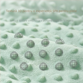 Cuvertură pentru nou-născuți din bumbac 100%, iarnă, design simplu, greutate sub 0,5 kg