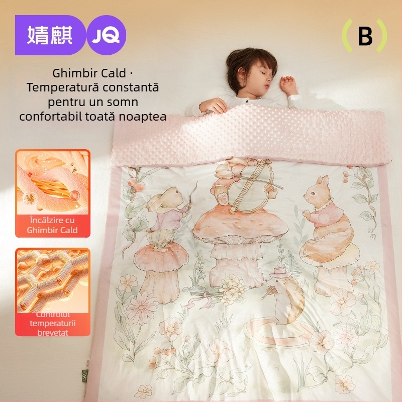 Cuvertură pentru bebeluși cu umplutură poliesterică, material tricotat din bumbac, 0,55–1,0 kg, pentru primăvară și toamnă, potrivit pentru copii 1–2 ani