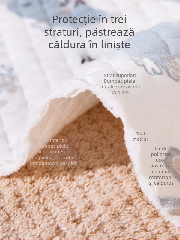 Pătură de înfășurat pentru nou-născuți, 100% bumbac, pentru toate sezoanele, model desen animat, siguranță Clasa A