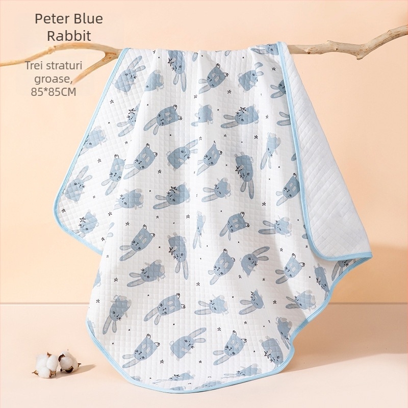 Pătură de înfășurat pentru nou-născuți, 100% bumbac, pentru toate sezoanele, model desen animat, siguranță Clasa A