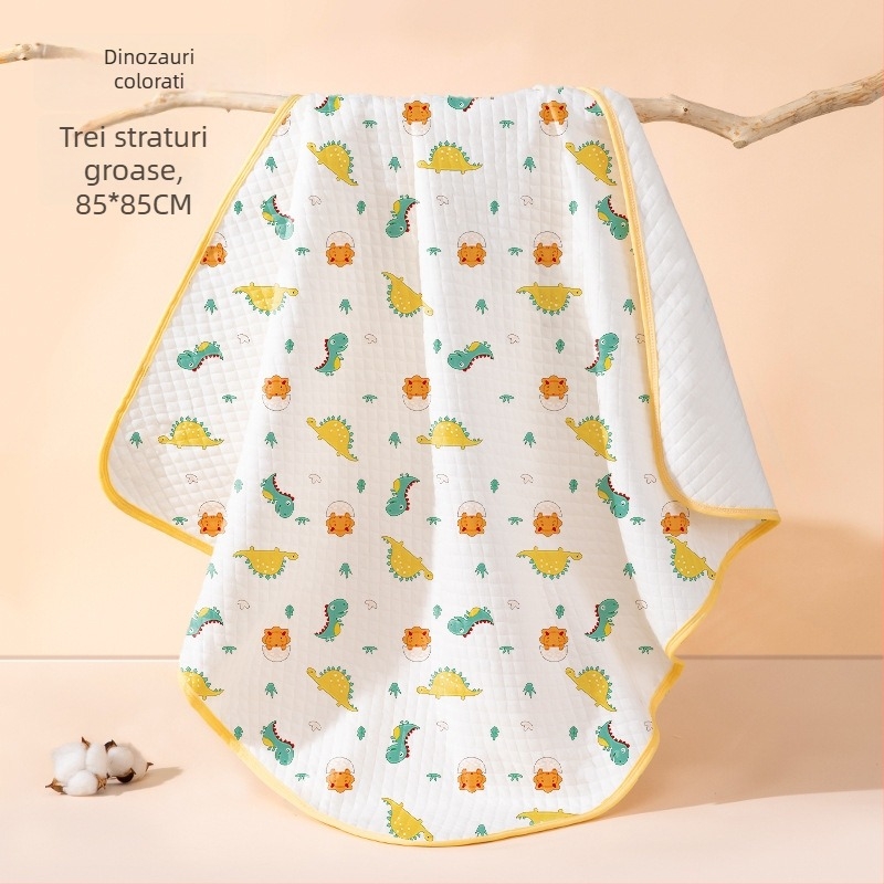 Pătură de înfășurat pentru nou-născuți, 100% bumbac, pentru toate sezoanele, model desen animat, siguranță Clasa A