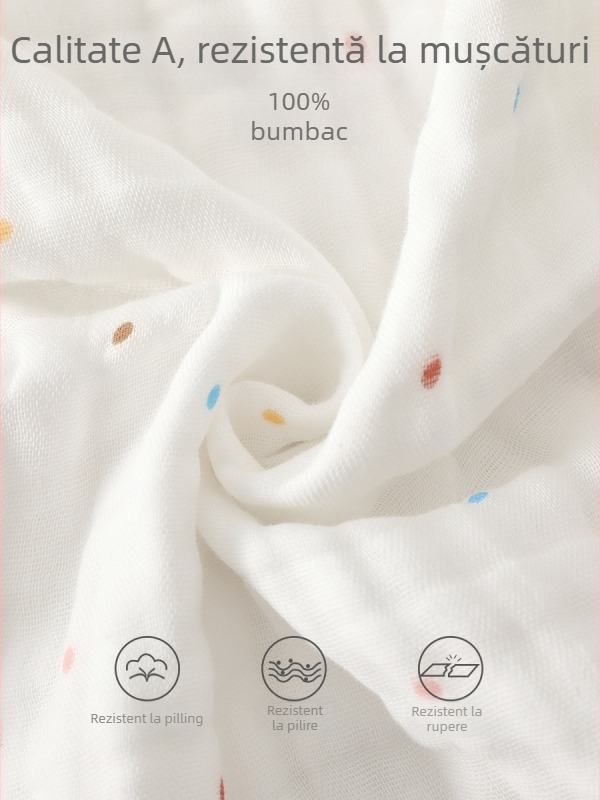 Shuo zhibao Prosop de baie pentru bebeluși din bumbac 100% cu model cartoon, pentru sugari și copii între 1 și 3 ani