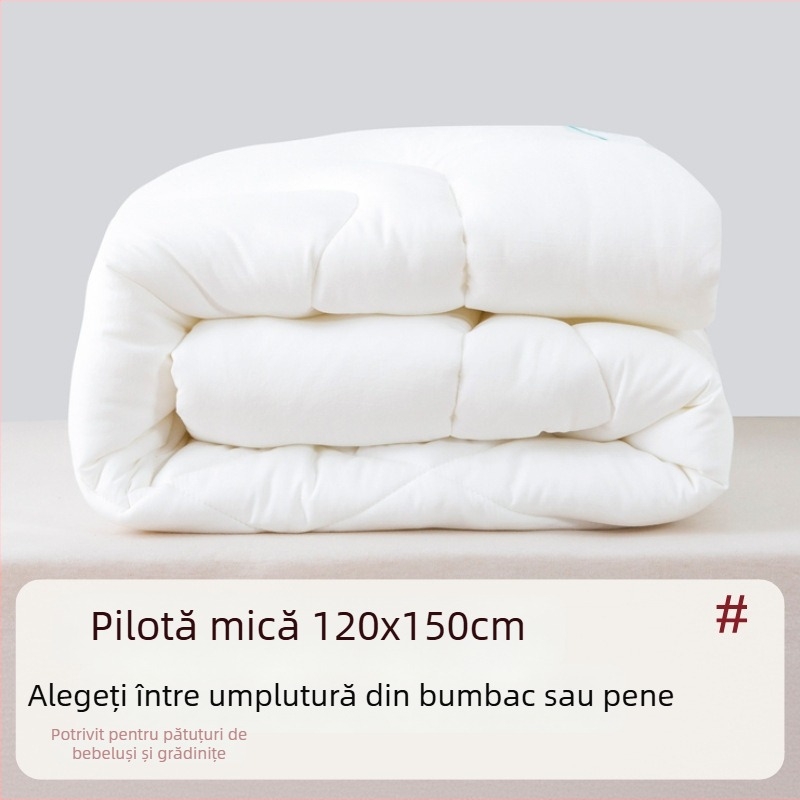 Pilotă pentru copii pentru grădiniță, umplutură din mătase și bumbac, țesătură sintetică, sezon primăvară-toamnă, destinat copiilor 0–6 ani