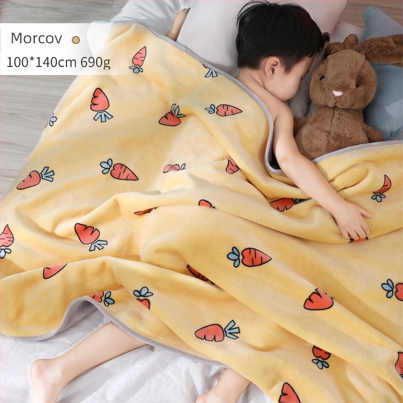Drizzle pătură din flanel pentru copii – stil desen animat, pentru 3-6 ani, 500-800 g, pentru toate anotimpurile
