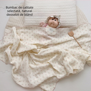 Cuvertură pentru bebeluți, din două straturi de GAUZE, vară, 100–200 g, potrivită pentru nou-născuți până la 6 ani