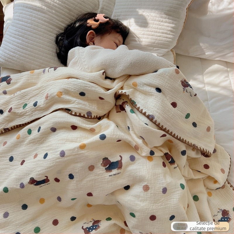 Cuvertură pentru bebeluși din bumbac - țesătură 100% bumbac, umplutură din bumbac, pentru nou-născuți