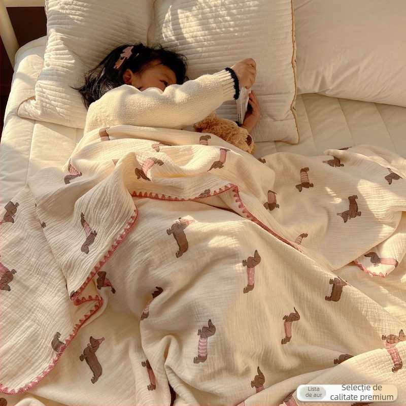 Cuvertură pentru bebeluși din bumbac - țesătură 100% bumbac, umplutură din bumbac, pentru nou-născuți